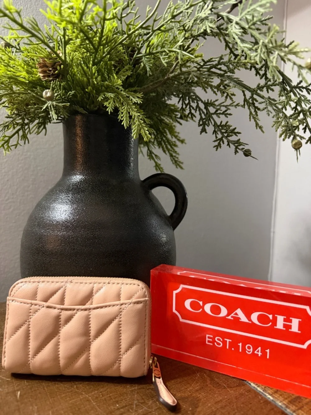 Coach Quilted Card Case - Picture 2 of 8